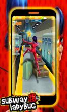 Subway Lady Bug rush - cat lady Black截图1