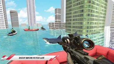 Deadly Shark Hunting City Attack Sniper截图5