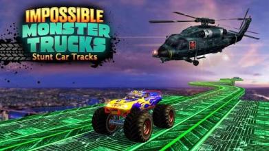 Impossible Stunts Monster Truck Game截图4