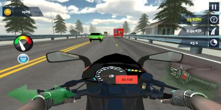 Traffic Highway Moto Bike - Rider, Racing截图2