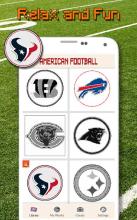 American Football Logo Color By Number - Pixel Art截图4