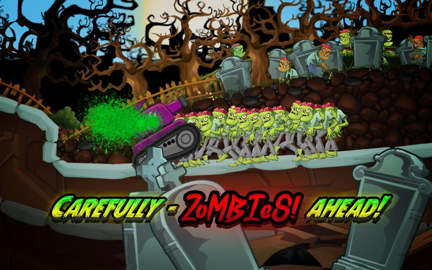 Zombie Survival Games: Pocket Tanks Battle截图3