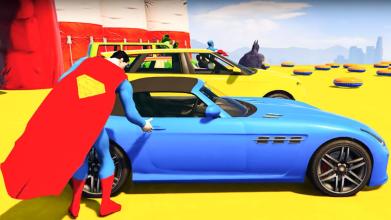 Extreme Superhero Champions:Impossible Car Driving截图5