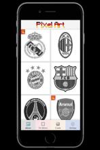 Football Logo Color by number - Pixel art Coloring截图5