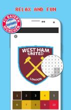 Football Club Logo Pixel - Color By Number截图4