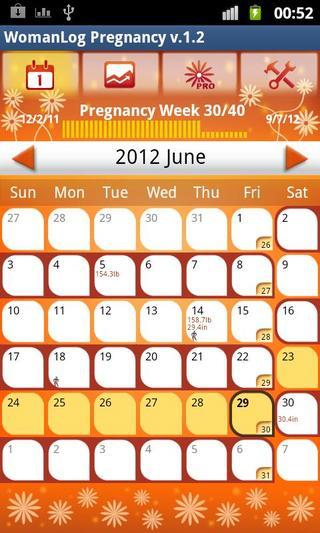 WomanLog 女性怀孕日历截图1