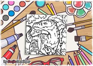 Coloring Pages Dinosaurs截图1