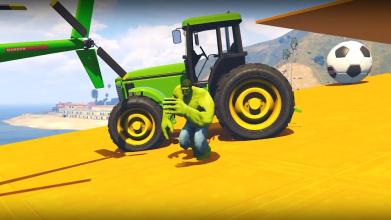 Real Tractor Driving Superheroes Farming Simulator截图1