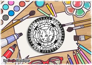 Coloring Pages Animal Mandala截图2