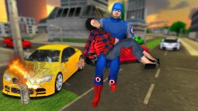 Super Hero Flying Captain - City Rescue Mission截图4