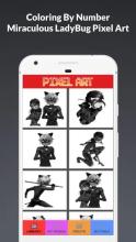 Color By Number Miraculous LadyBug Cat Noir Pixel截图5