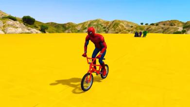 Superhero BMX Stunts Racing: Top Racing Games截图3