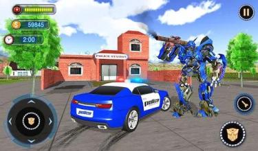 US Robot Car Transform - Police Robot Fighting截图2