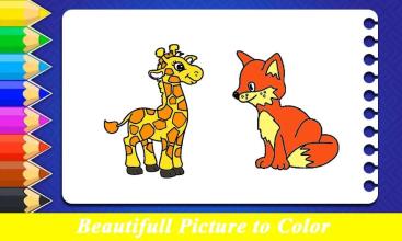 Animals Coloring Book and Learn 2019截图3