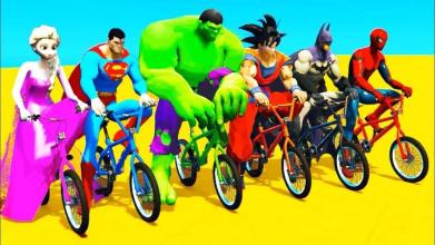 Superhero BMX Stunts Racing: Top Racing Games截图4