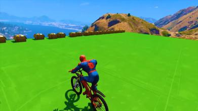 Superhero BMX Stunts Racing: Top Racing Games截图1