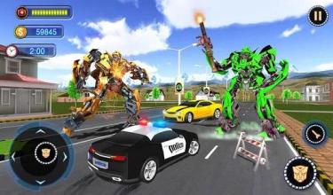 US Robot Car Transform - Police Robot Fighting截图5