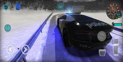 Snowy Map Car Simulation截图2