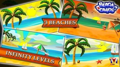 Beach Cards: The free Pyramid Solitaire Game Card截图4