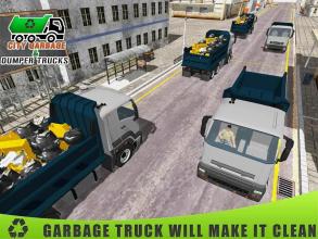 Garbage Dump Truck Trash Pickup Driving 3D截图2