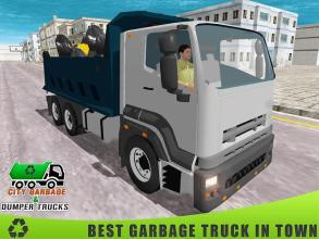 Garbage Dump Truck Trash Pickup Driving 3D截图3