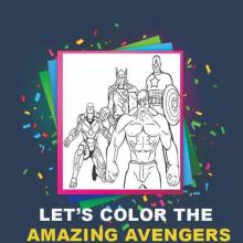 The Avengers Super Heroes Coloring Book截图1