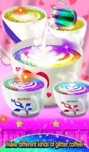 Glowing Glitter Coffee Shop: Trendy Kids Sparkle截图2