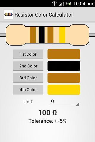 电阻计算 Resistor Color Codes Calc截图1