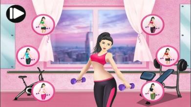 Gym Fitness princess game截图5