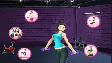 Gym Fitness princess game截图4