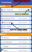 Simple Clue Sheet (Cluedo)截图2