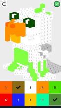 3D Coloring - Voxel Pixel Art - Color by Numbers截图2