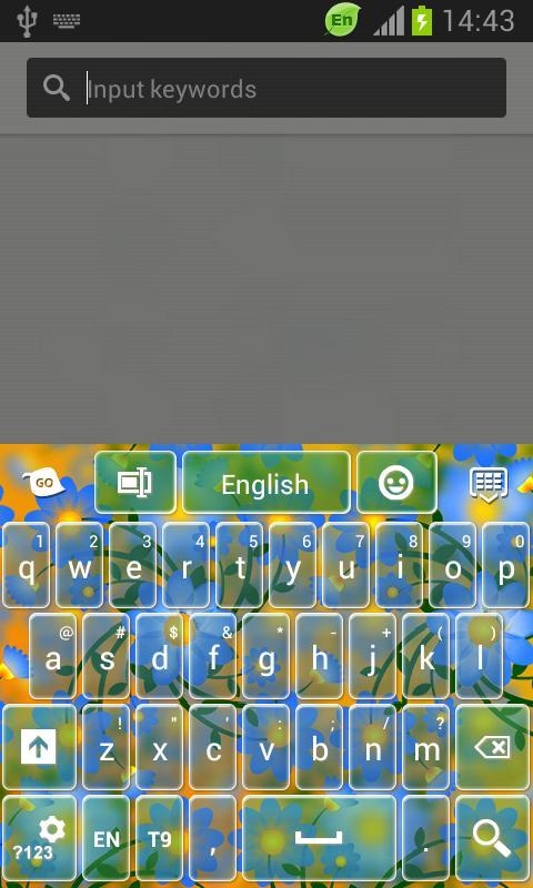 GO Keyboard Flower Theme截图1