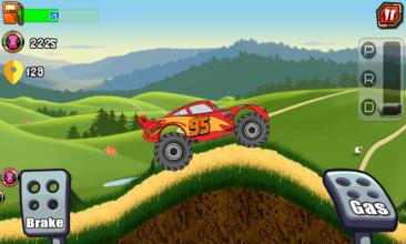 Super McQueen Monster Cars 1 Climb Racing截图4