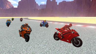 Super Hero Moto Highway Bike Racer Games截图4