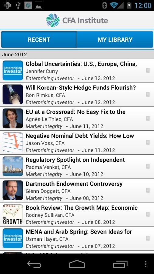 CFA Institute Mobile App截图1