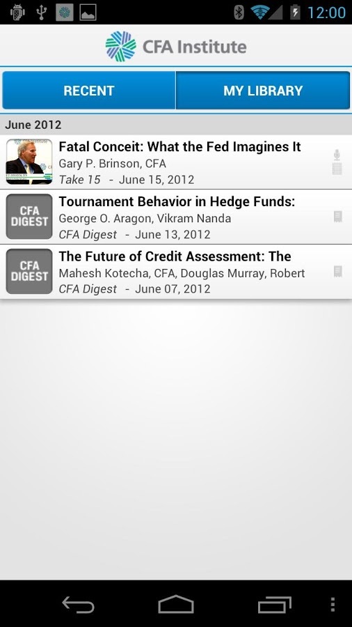 CFA Institute Mobile App截图2