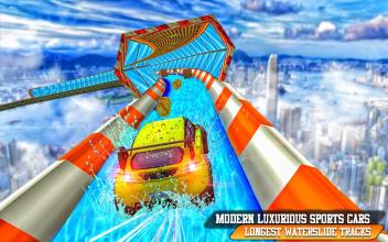 Watersliding Stunt Car Racing Simulator 2018截图2