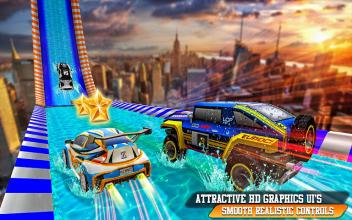 Watersliding Stunt Car Racing Simulator 2018截图4