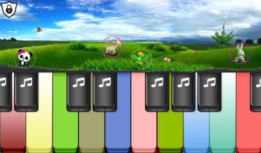 Bear and Little Girl :Colorful Magical Piano Tiles截图1