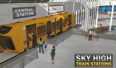 Elevated Train Driving Simulator: Sky Tram Driver截图3