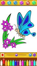 coloring butterfly animals in the garden截图2