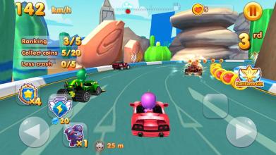 PJ Rush: Heroes Mask Kart Racing截图1