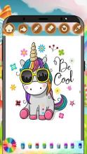 FREE unicorn painting coloring pages, have fun!截图4