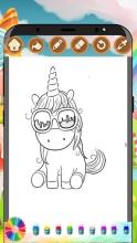 FREE unicorn painting coloring pages, have fun!截图5