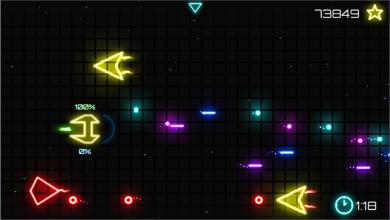 Deep space: galaxy neon arcade shooter截图4