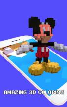 Mickey Craft 3D Coloring Book by Number截图1