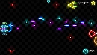 Deep space: galaxy neon arcade shooter截图1