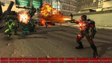 Ultimate Superhero Flying Iron City Rescue Mission截图5