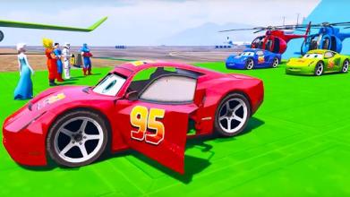 Superheroes Fast Highway Racing Challenges截图5